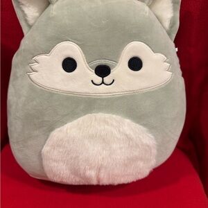 Squishmallows Wolf Gray and Cream Plush